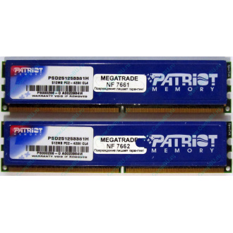 Память 1Gb (2x512Mb) DDR2 Patriot PSD251253381H pc4200 533MHz (Хабаровск)